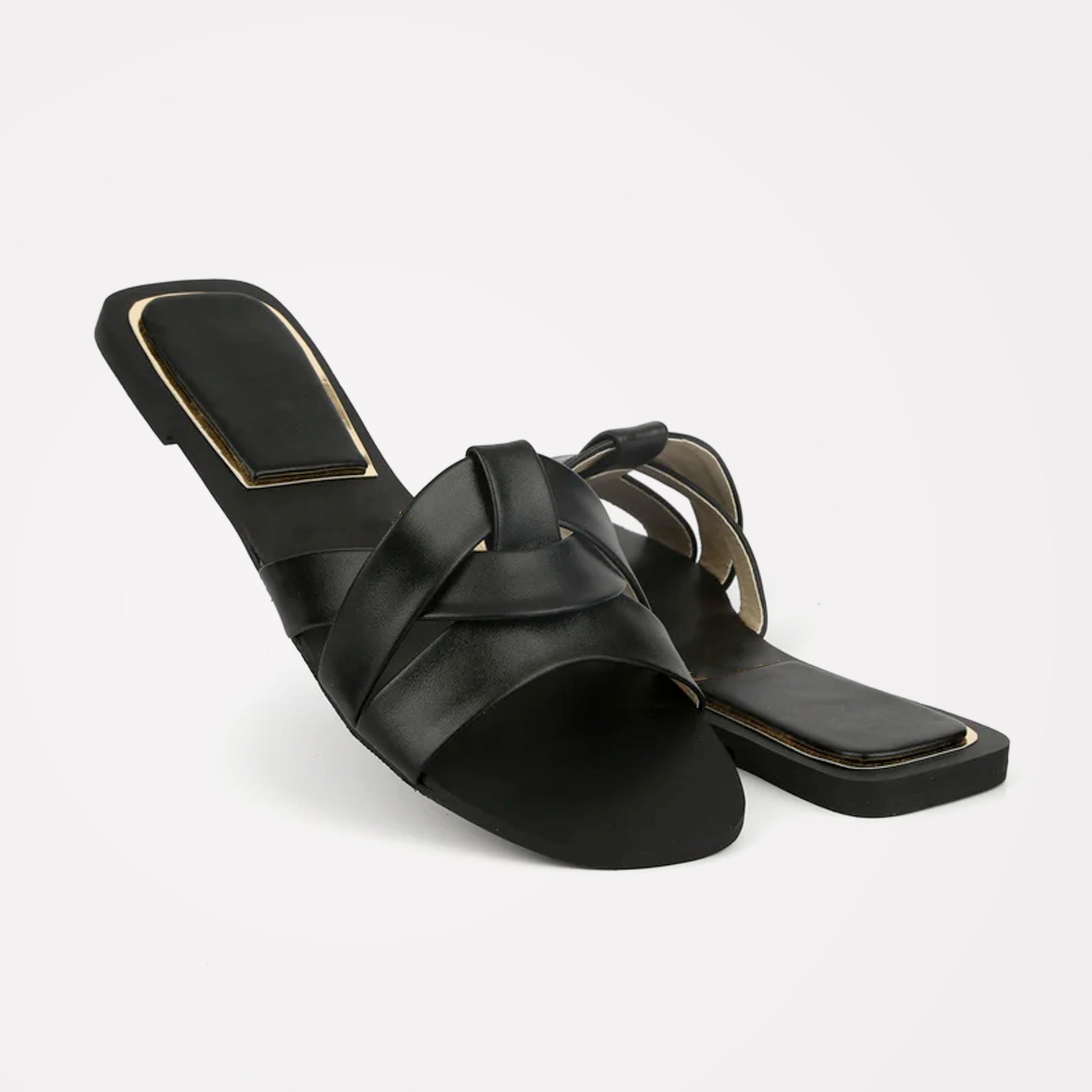 Womens Sandals Leather Crossover Sandals Zara FLAT CRISS-CROSS