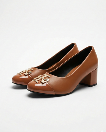 Emblem Block Heel MUSTARD SG-051