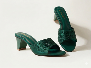 Lumina Sparkle Block Mules SG-052