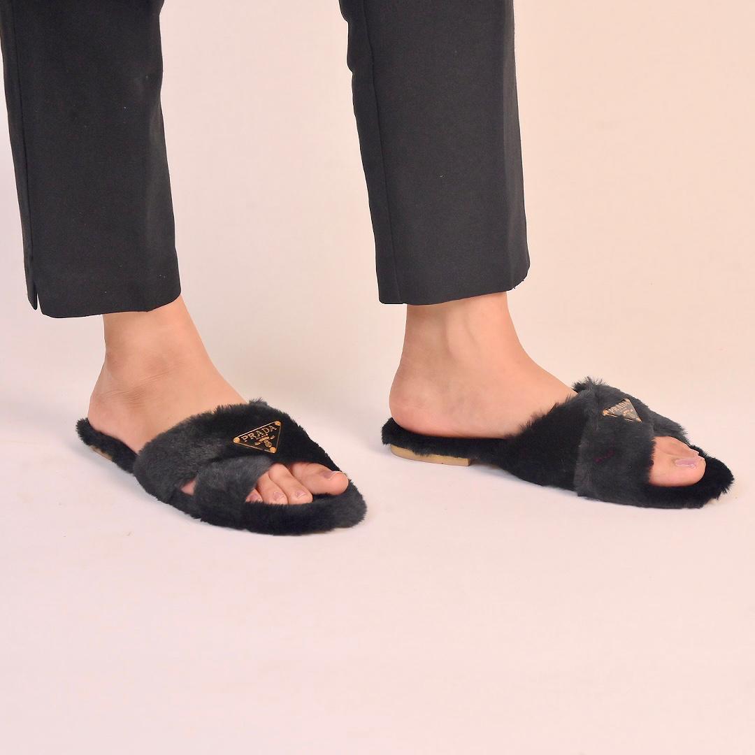 Glam Fur Slides SG-060