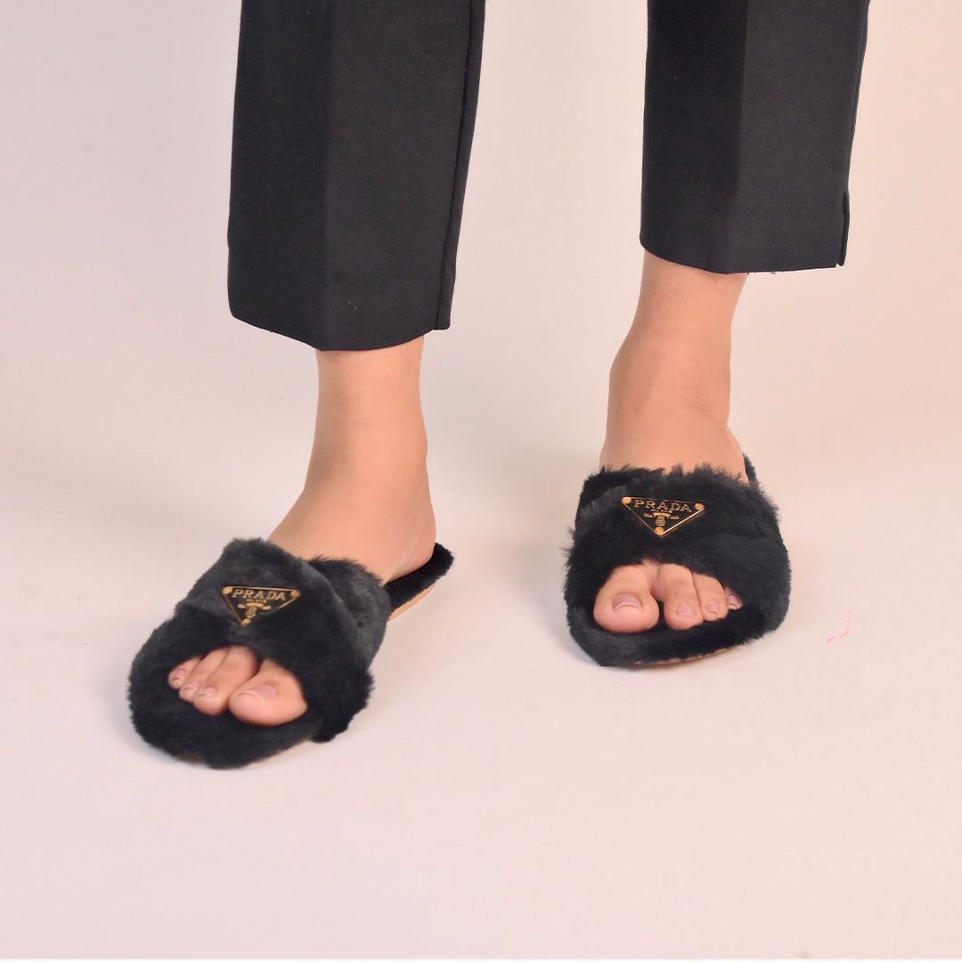 Glam Fur Slides SG-060