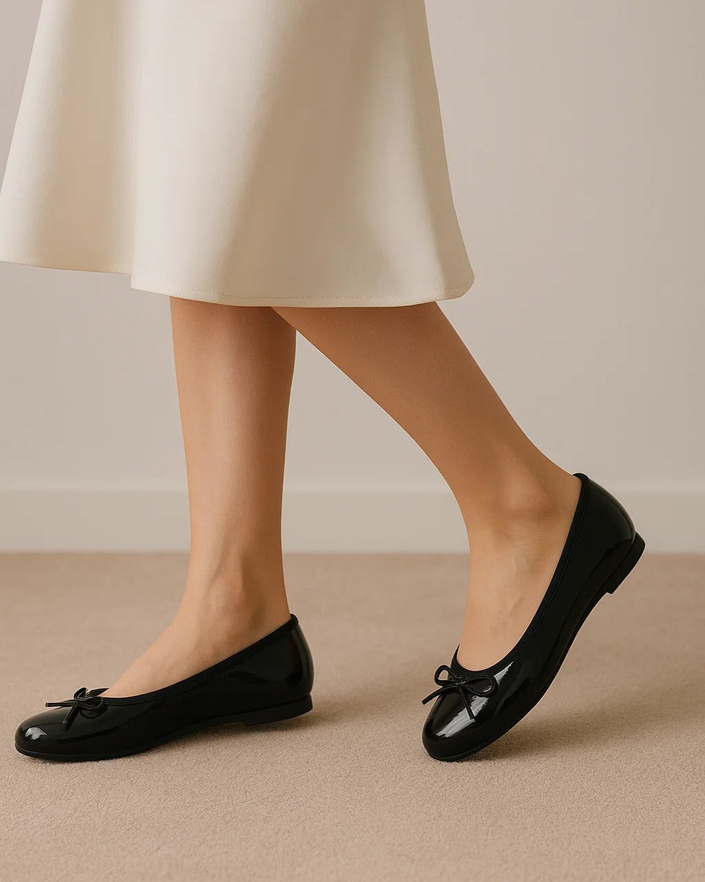 Daisy Bow Pumps BLACK SG-066