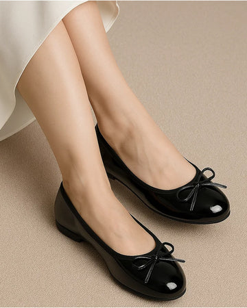Daisy Bow Pumps BLACK SG-021