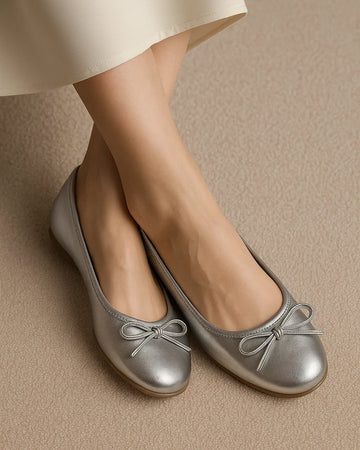 Daisy Bow Pumps SILVER SG-021