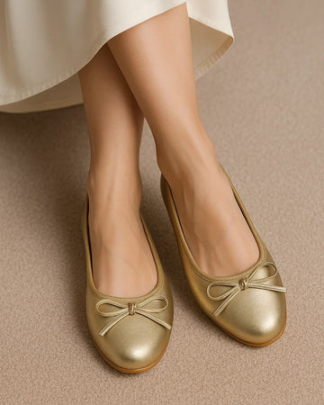 Daisy Bow Pumps GOLD SG-021